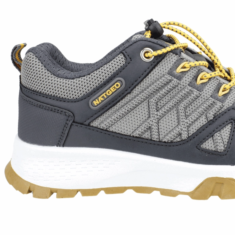 ZAPATILLAS NIÑO NAT GEO OUTDOOR GRIS KIDS WATERPROOF RELIEVE - 4