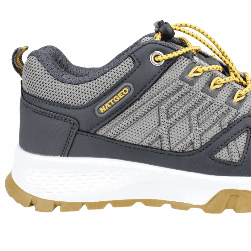 ZAPATILLAS NIÑO NAT GEO OUTDOOR GRIS KIDS WATERPROOF RELIEVE - 4
