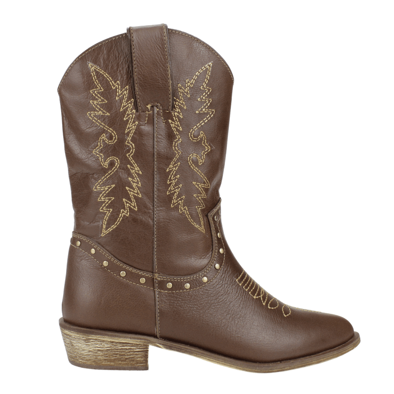 BOTAS MUJER EXS CUERO CAFÉ VAQUERA - 1