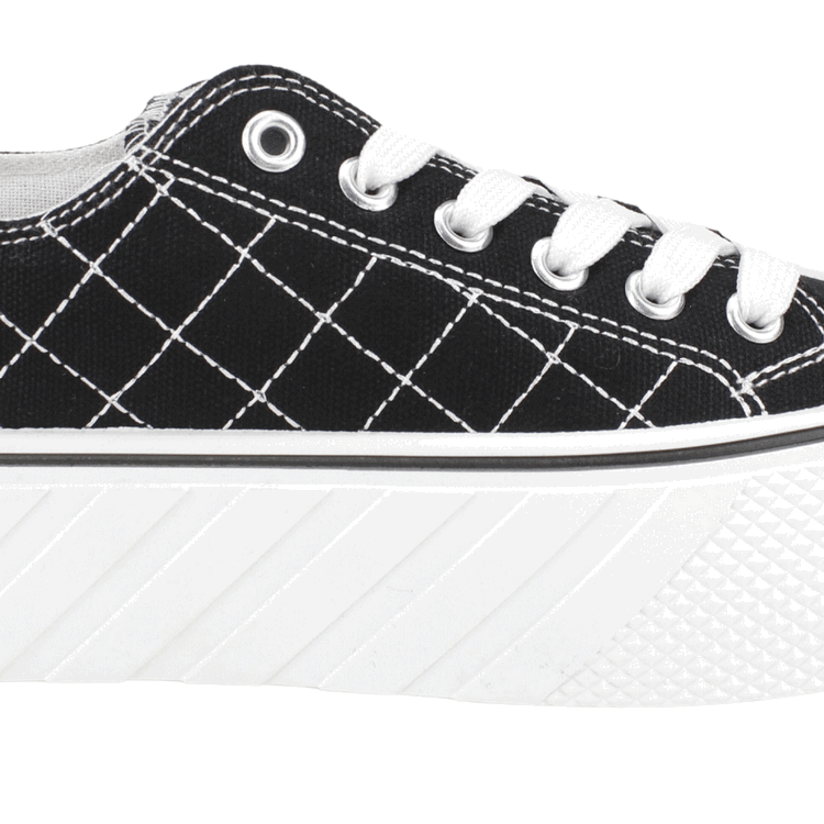 ZAPATILLAS MUJER NEW WALK URBANAS NEGRO LONA CRUZADO - 4