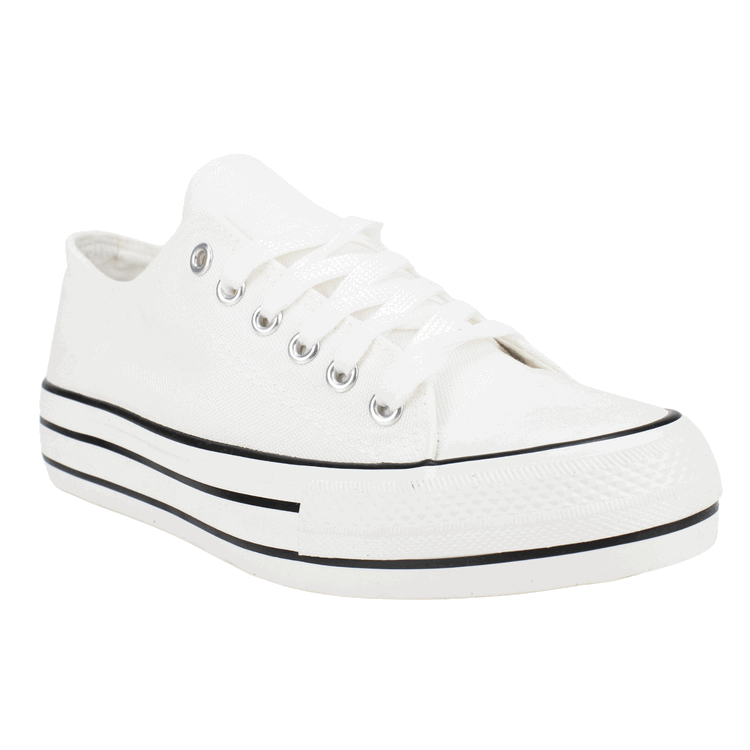 ZAPATILLAS MUJER NEW WALK URBANAS BLANCO LONA LOS ANGELES - 3