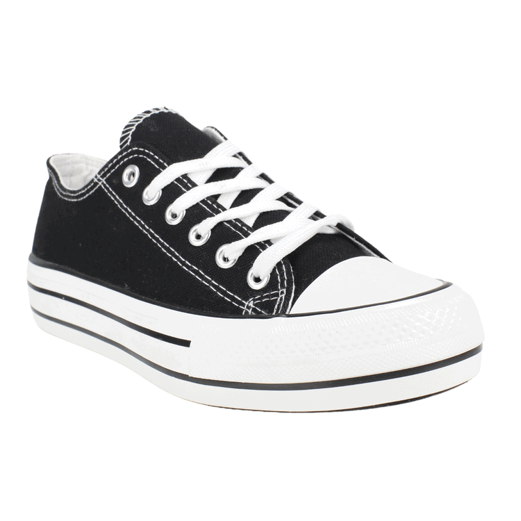 ZAPATILLAS MUJER NEW WALK URBANAS NEGRO LONA LOS ANGELES BITONO - 2