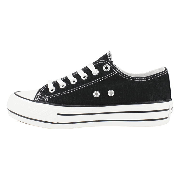 ZAPATILLAS MUJER NEW WALK URBANAS NEGRO LONA LOS ANGELES BITONO - 3