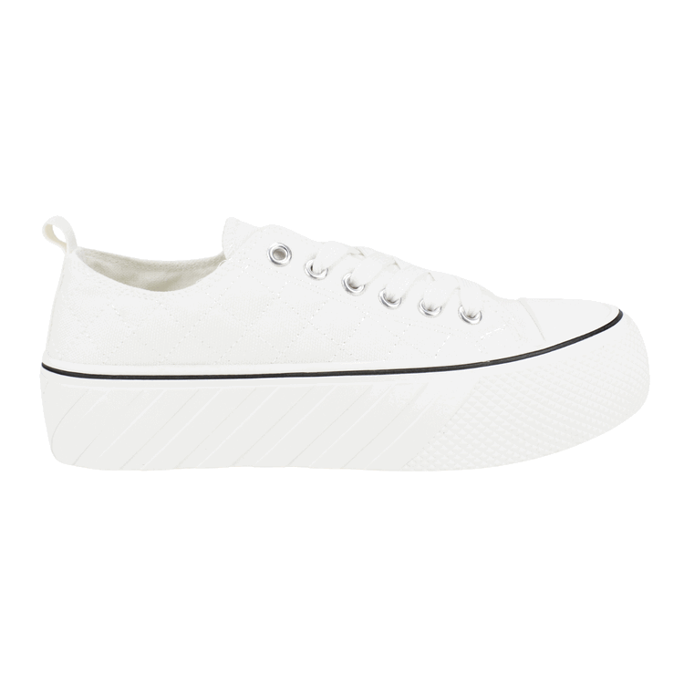 ZAPATILLA NEW WALK LONA CRUZADO BLANCO - 1