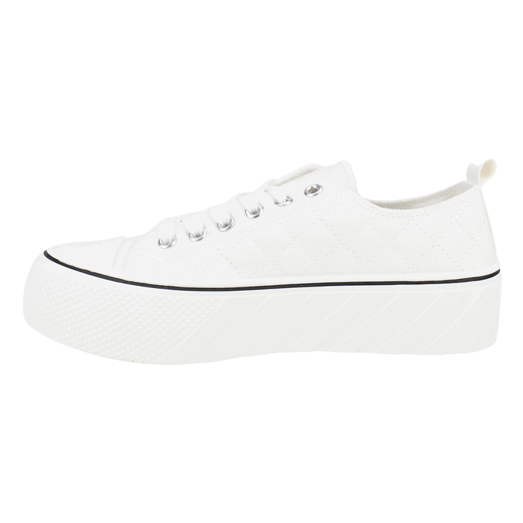 ZAPATILLA NEW WALK LONA CRUZADO BLANCO - 3