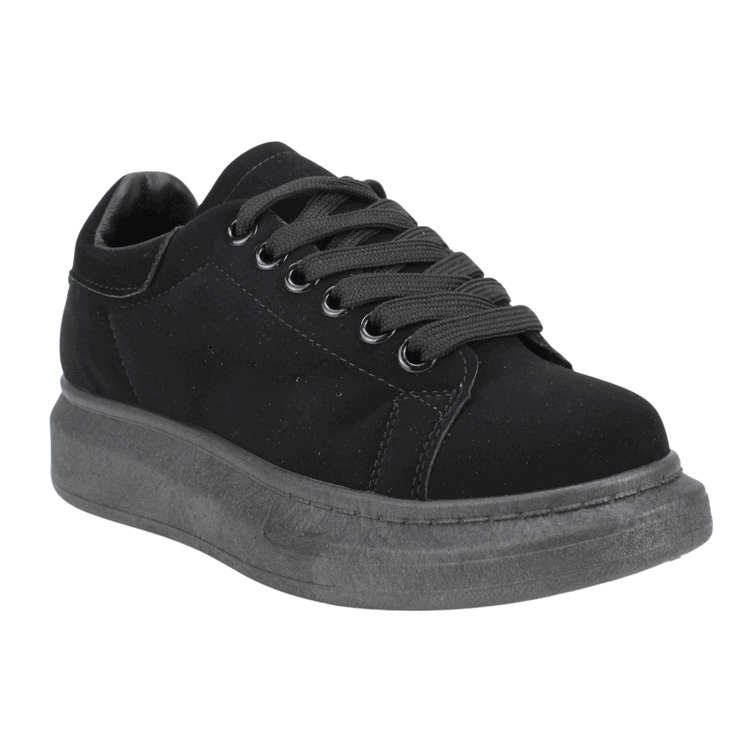 ZAPATILLAS MUJER NEW WALK URBANAS NEGRO PLATAFORMA - 2