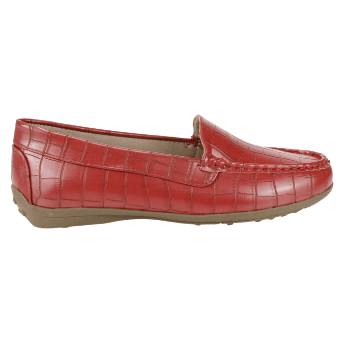 MOCASINES MUJER NEW WALK ROJO COCO CONFORT - 1