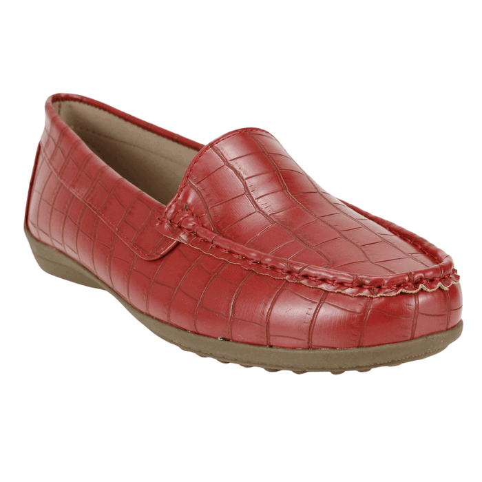MOCASINES MUJER NEW WALK ROJO COCO CONFORT - 2