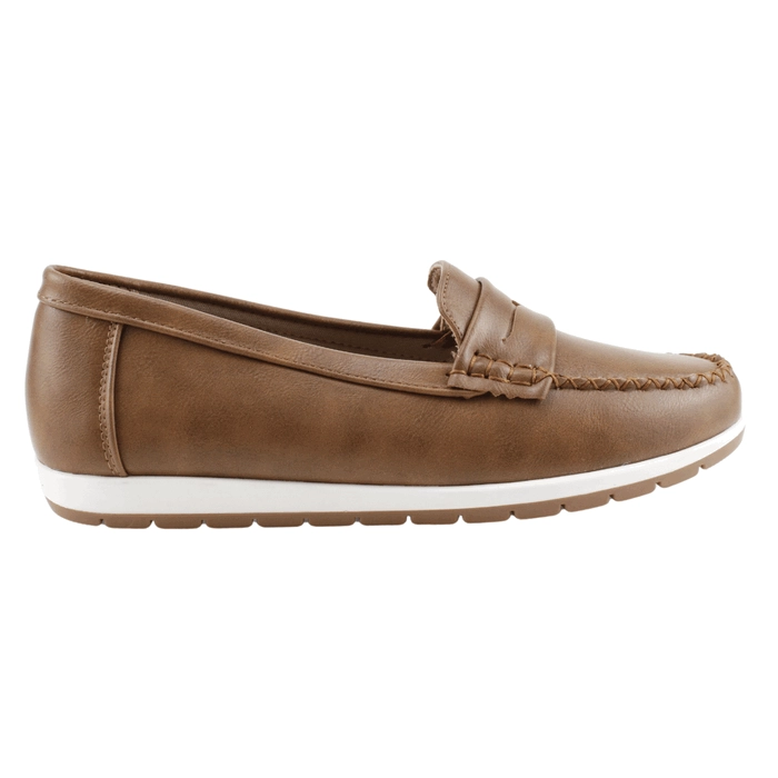 MOCASINES MUJER NEW WALK MARRÓN BIANCA - 1