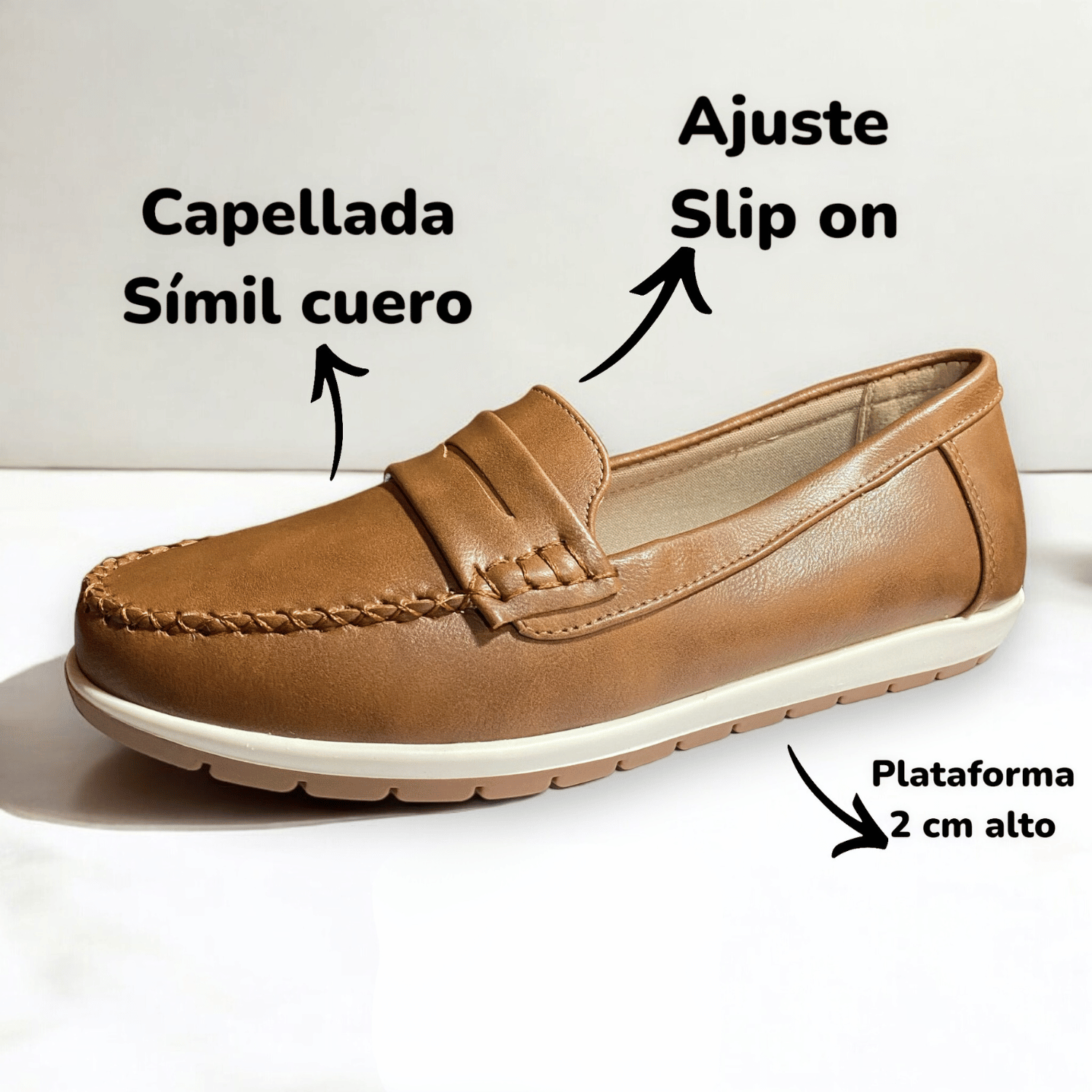 MOCASIN NEW WALK BIANCA MARRON - 2