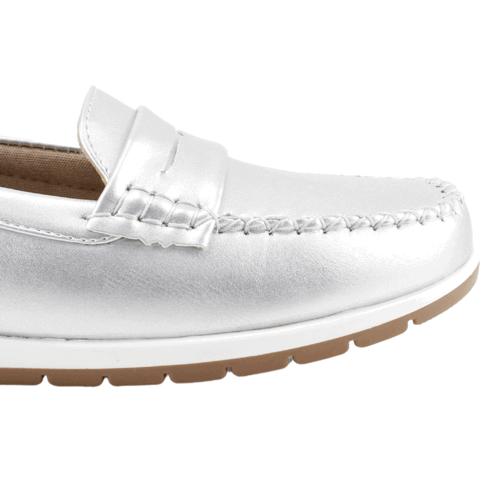 MOCASINES MUJER NEW WALK PLATEADO BIANCA - 5