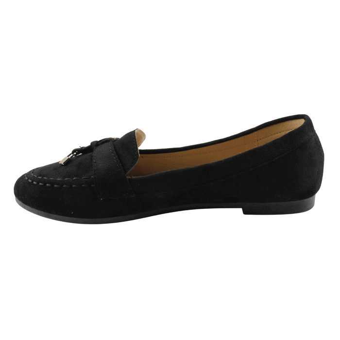 MOCASINES MUJER NEW WALK NEGRO AROS - 3