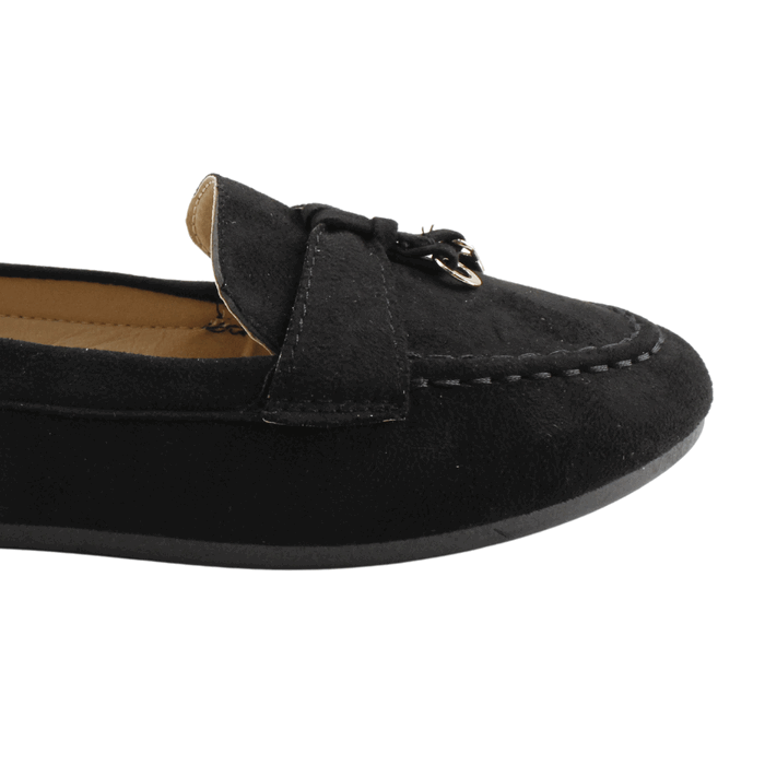 MOCASINES MUJER NEW WALK NEGRO AROS - 4