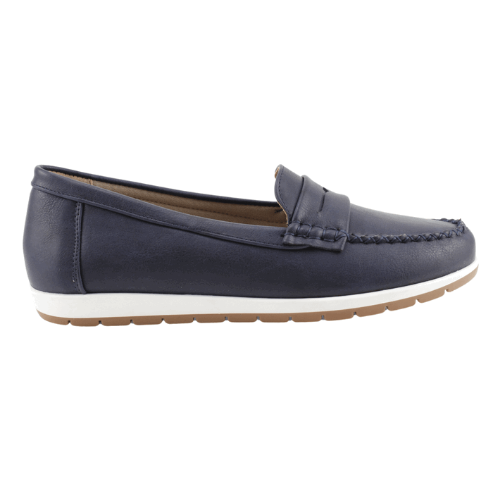 MOCASIN NEW WALK BIANCA AZUL MARINO - 1