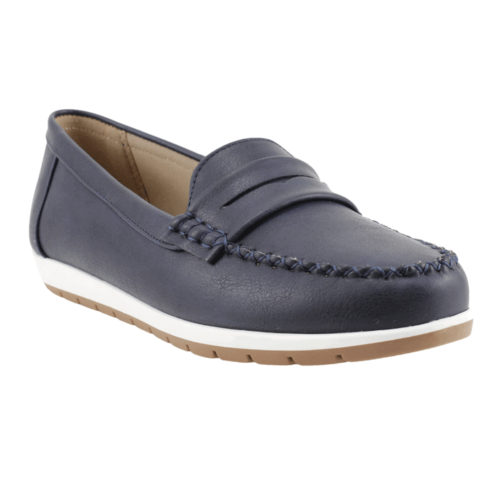 MOCASIN NEW WALK BIANCA AZUL MARINO - 4