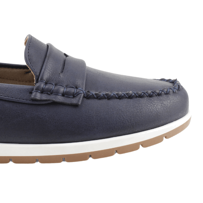 MOCASIN NEW WALK BIANCA AZUL MARINO - 5