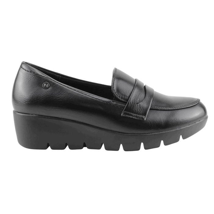 MOCASINES MUJER NEW WALK NEGRO PLATAFORMA - 1