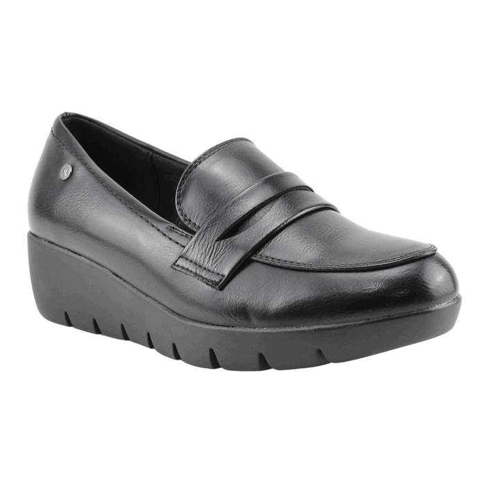MOCASINES MUJER NEW WALK NEGRO PLATAFORMA - 2