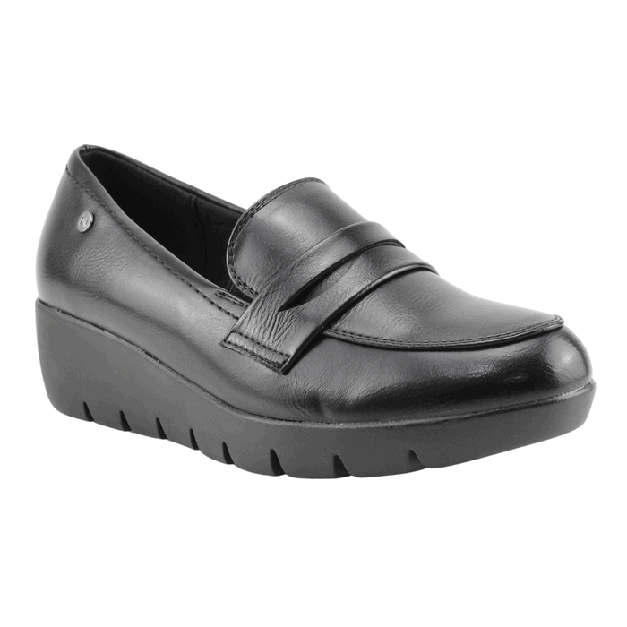MOCASINES MUJER NEW WALK NEGRO PLATAFORMA - 2