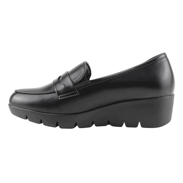 MOCASINES MUJER NEW WALK NEGRO PLATAFORMA - 3
