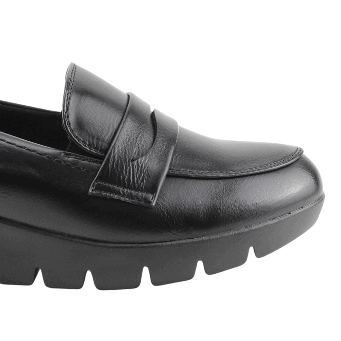 MOCASINES MUJER NEW WALK NEGRO PLATAFORMA - 4