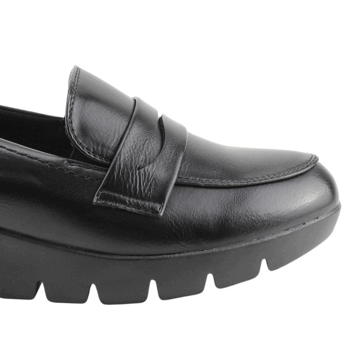 MOCASINES MUJER NEW WALK NEGRO PLATAFORMA - 4