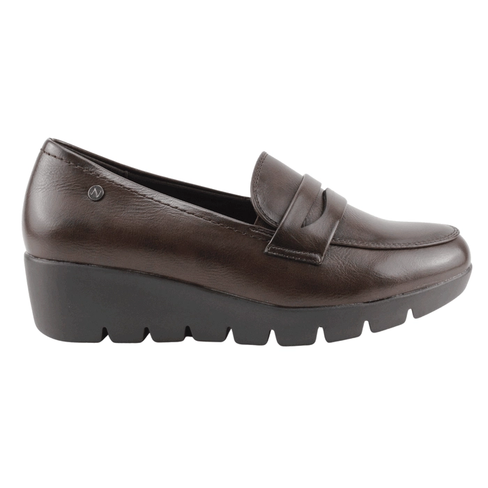 MOCASINES MUJER NEW WALK CAFÉ PLATAFORMA - 1