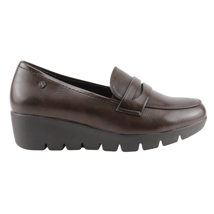 MOCASINES MUJER NEW WALK CAFÉ PLATAFORMA - 1