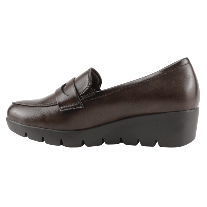 MOCASINES MUJER NEW WALK CAFÉ PLATAFORMA - 3
