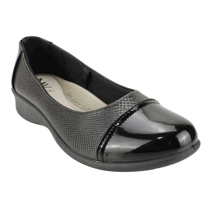 MOCASINES MUJER NEW WALK NEGRO CHIARA - 2