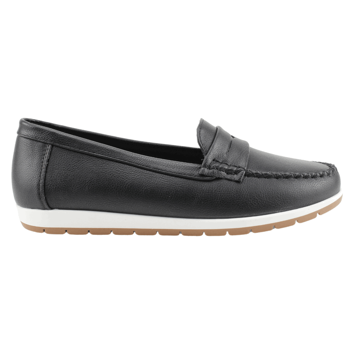 MOCASINES MUJER NEW WALK NEGRO BIANCA - 1