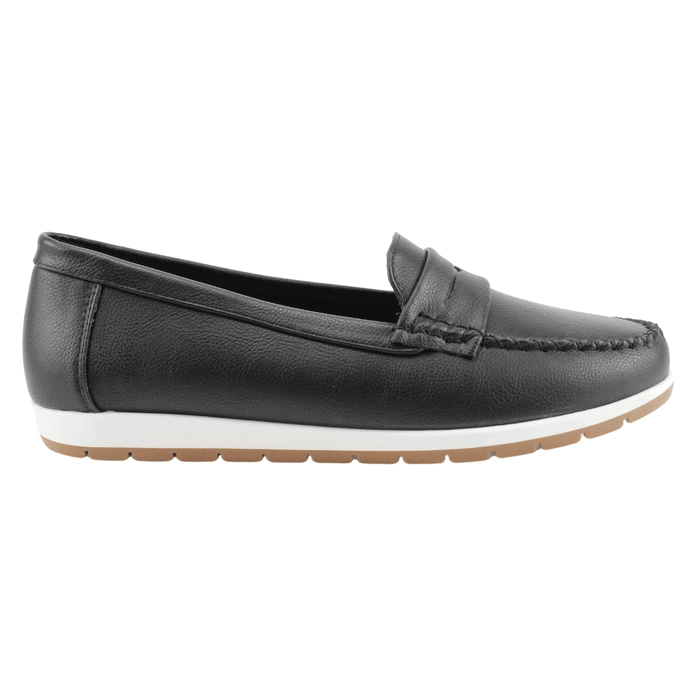 MOCASINES MUJER NEW WALK NEGRO BIANCA - 1