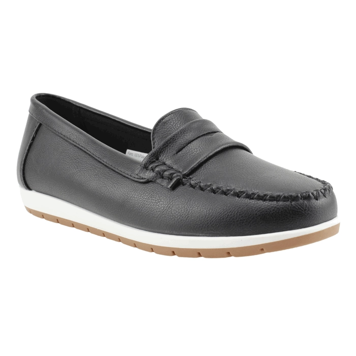 MOCASINES MUJER NEW WALK NEGRO BIANCA - 3