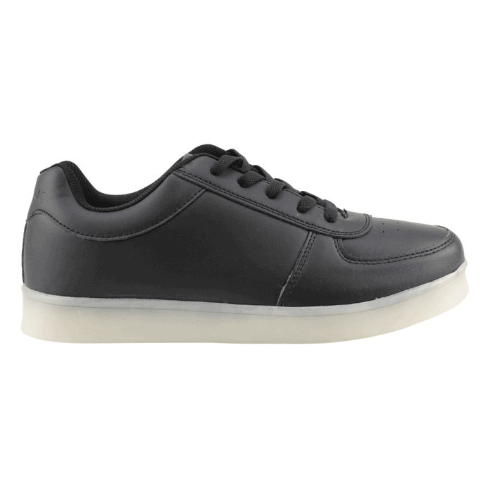 ZAPATILLAS HOMBRE NEW WALK URBANAS NEGRO LUCES - 1