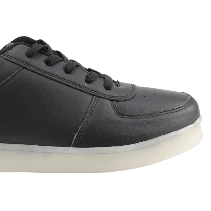 ZAPATILLAS HOMBRE NEW WALK URBANAS NEGRO LUCES - 4