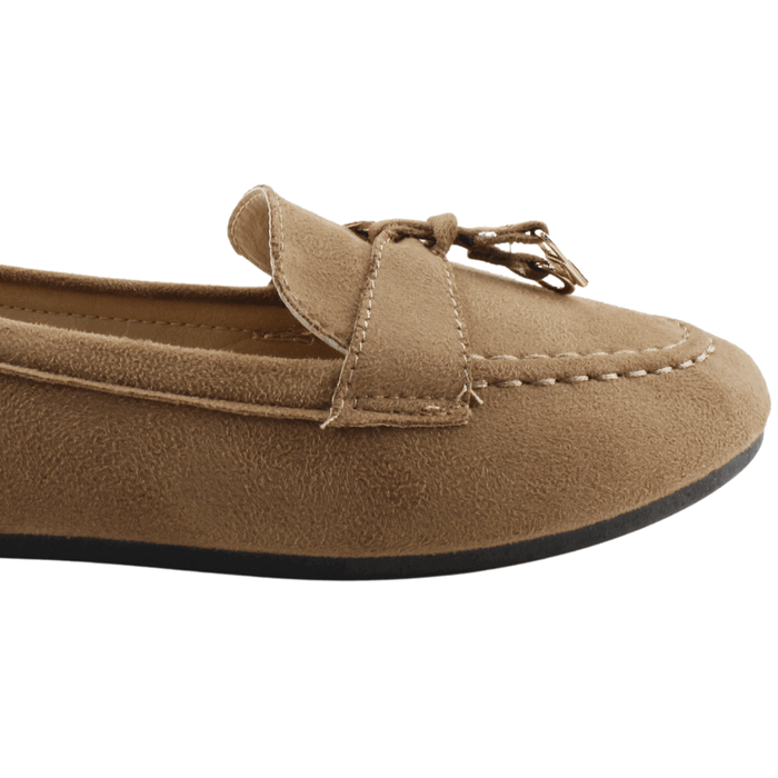 MOCASINES MUJER NEW WALK MARRÓN AROS - 5