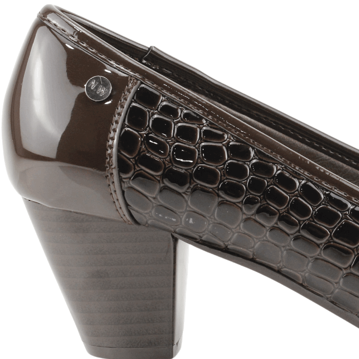 ZAPATO NEW WALK  REPTIL SHINE CAFE - 4