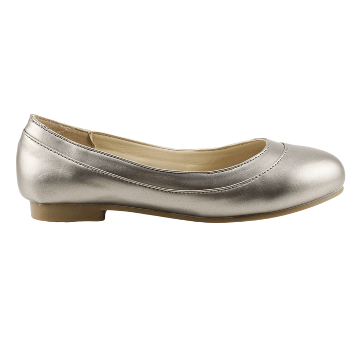 BALLERINAS MUJER NEW WALK PLATEADA BRILLANTE - 1
