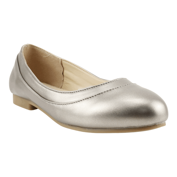 BALLERINAS MUJER NEW WALK PLATEADA BRILLANTE - 2