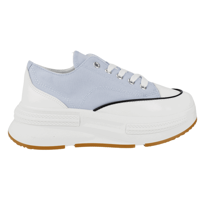 ZAPATILLAS MUJER AGUA DE COCO URBANAS CELESTE ALBA LONA - 1