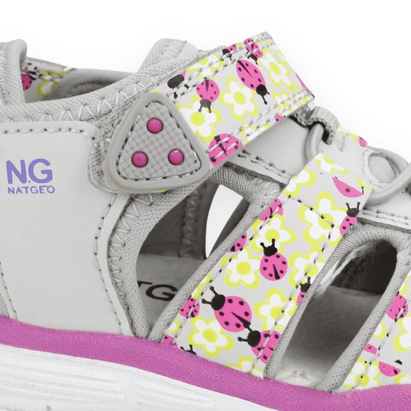 SANDALIA NAT GEO KIDS CANGREJERA GRIS - 4