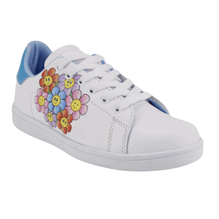 ZAPATILLAS NIÑA PLAYARD URBANAS BLANCO FLORES - 2