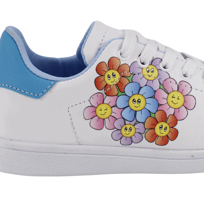 ZAPATILLAS NIÑA PLAYARD URBANAS BLANCO FLORES - 4