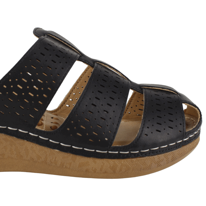 SANDALIA MUJER NEW WALK NEGRO NOEMI CONFORT - 4