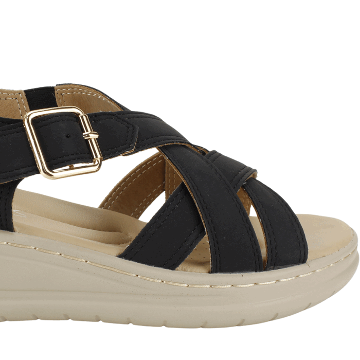 SANDALIA NEW WALK LEONOR CONFORT NEGRO - 4