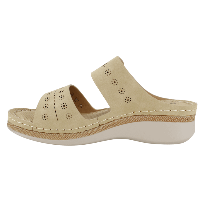 SANDALIA MUJER NEW WALK BEIGE SOL CONFORT - 3