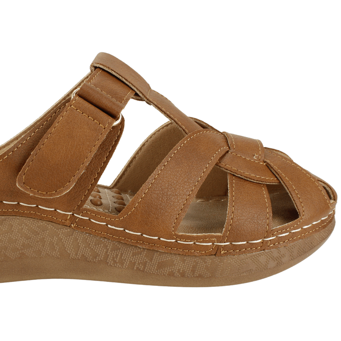 SANDALIA MUJER NEW WALK MARRÓN ELSA CONFORT - 5