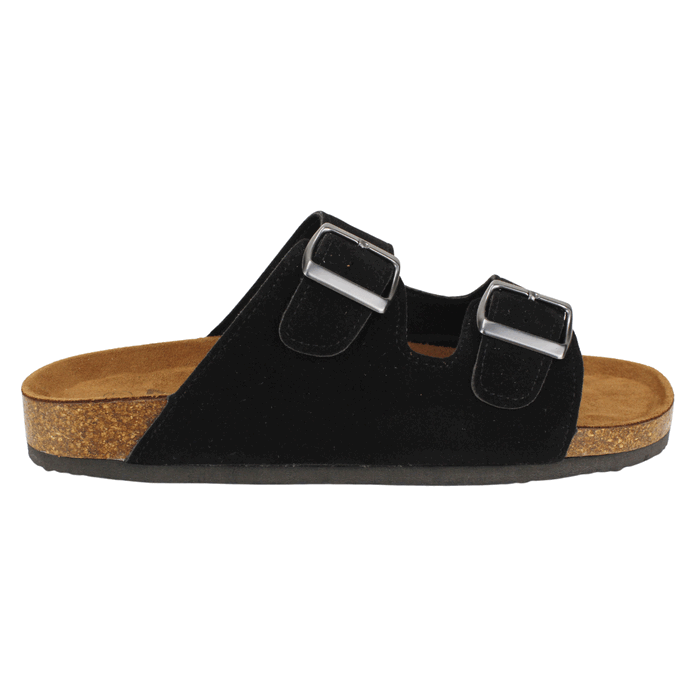 SANDALIA MUJER NEW WALK NEGRO DOBLE CORREA - 1