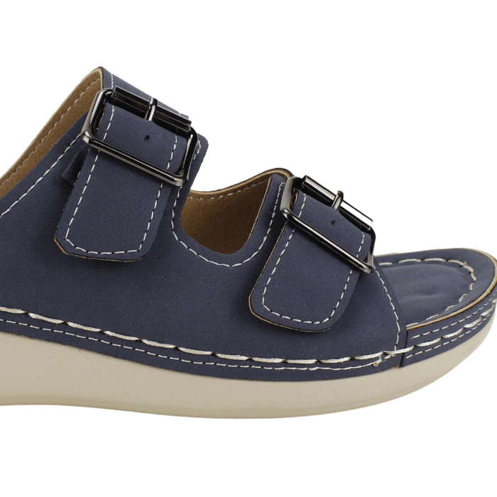 SANDALIA MUJER NEW WALK AZUL LILI CONFORT - 4