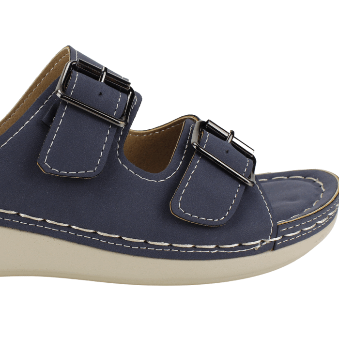 SANDALIA MUJER NEW WALK AZUL LILI CONFORT - 4